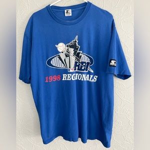 Vintage Baseball 1998 RBI Regionals Starter T- Shirt Made In USA STARTER Size XL